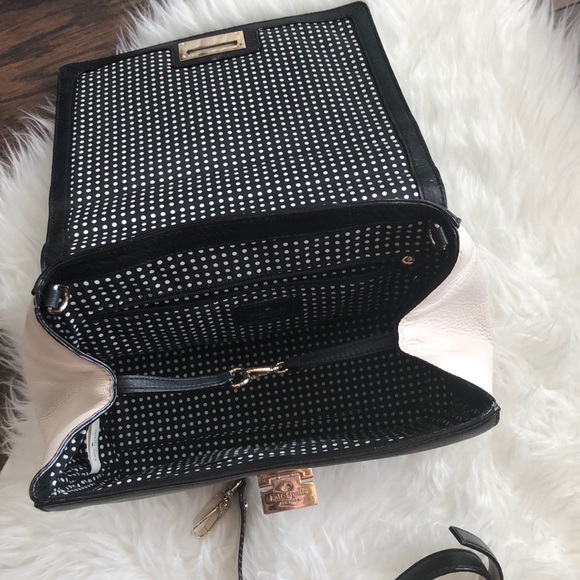 Kate Spade | Black & White Leather Handbag - Picture 4 of 7